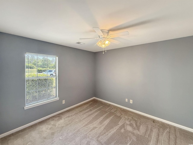 1041 Blue Stem Dr Unit 37A, Pawleys Island, SC 29585 - unfurnished room with carpet floors, a ceiling fan, and baseboards