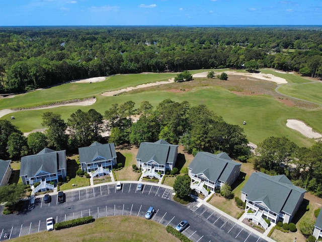 1041 Blue Stem Dr Unit 37A, Pawleys Island, SC 29585 - drone / aerial view of a heavily wooded area and a golf club