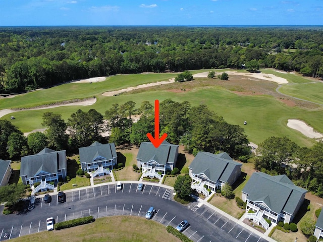 1041 Blue Stem Dr Unit 37A, Pawleys Island, SC 29585 - aerial view of a golf club and a forest