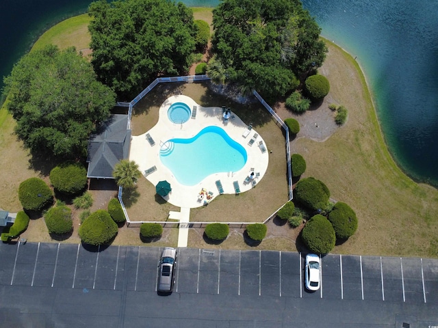 1041 Blue Stem Dr Unit 37A, Pawleys Island, SC 29585 - aerial view of property and surrounding area featuring a pool area