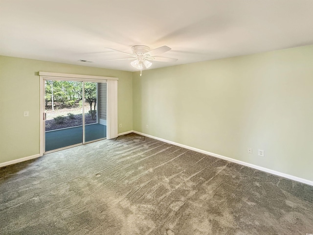 1041 Blue Stem Dr Unit 37A, Pawleys Island, SC 29585 - carpeted spare room featuring ceiling fan and baseboards