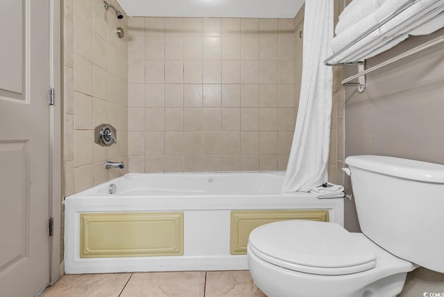 107 S Ocean Blvd Unit 1001, Myrtle Beach, SC 29577 - full bathroom with tile patterned floors, shower / bath combination with curtain, and toilet
