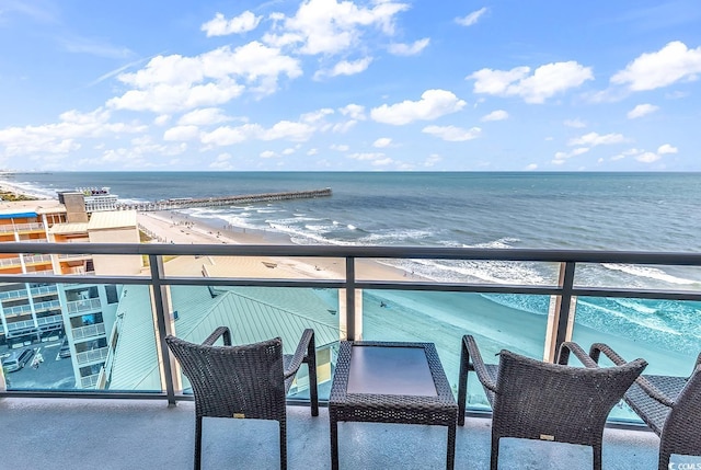 107 S Ocean Blvd Unit 1001, Myrtle Beach, SC 29577 - balcony with a water view