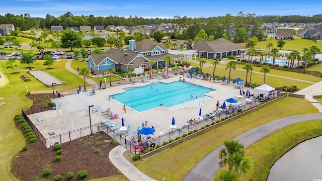 4609 Day Lily Run St, Myrtle Beach, SC 29579 - community pool with fence and a residential view