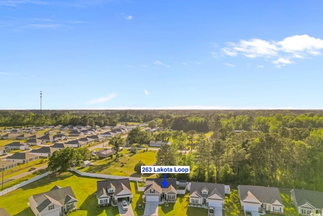 birds eye view of property featuring a residential view