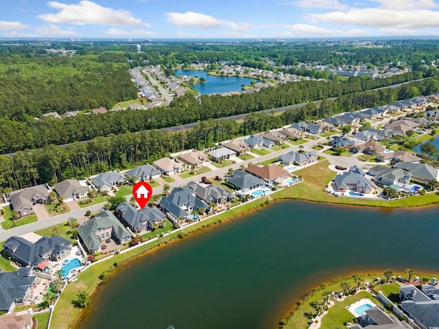 220 Waterfall Cir, Little River, SC 29566 - aerial view with a water view and a residential view