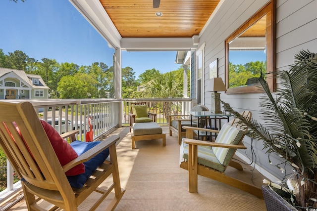 view of balcony