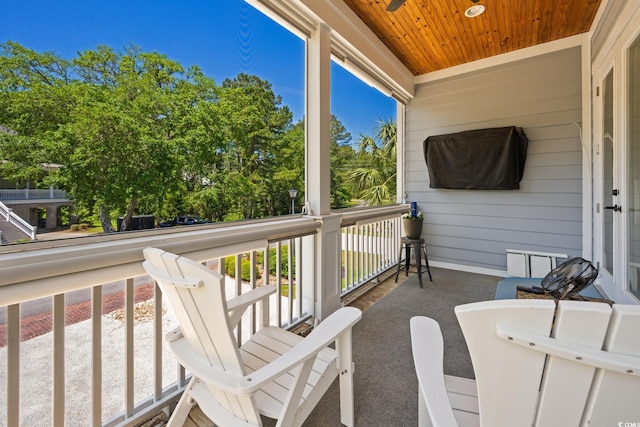 view of balcony