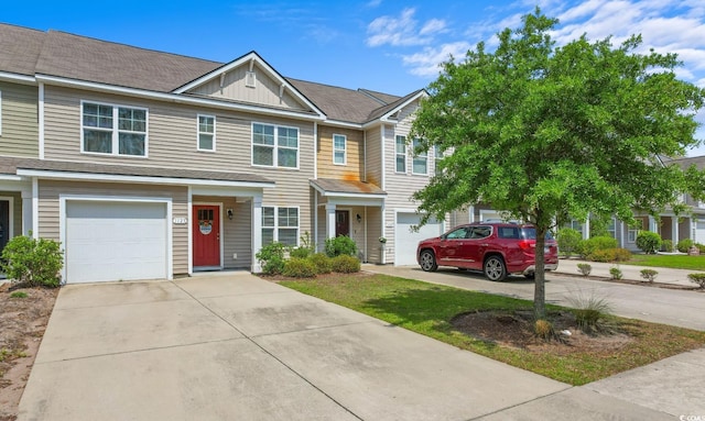 1123 Fairway Ln Unit 1123, Conway, SC 29526 - townhome / multi-family property featuring concrete driveway, a garage, and board and batten siding