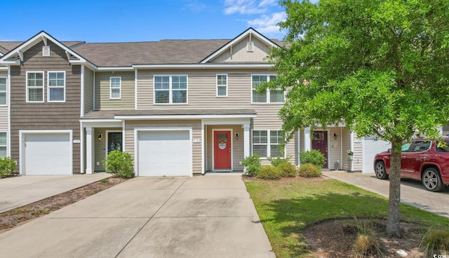 1123 Fairway Ln Unit 1123, Conway, SC 29526 - townhome / multi-family property featuring concrete driveway, a shingled roof, and a front yard