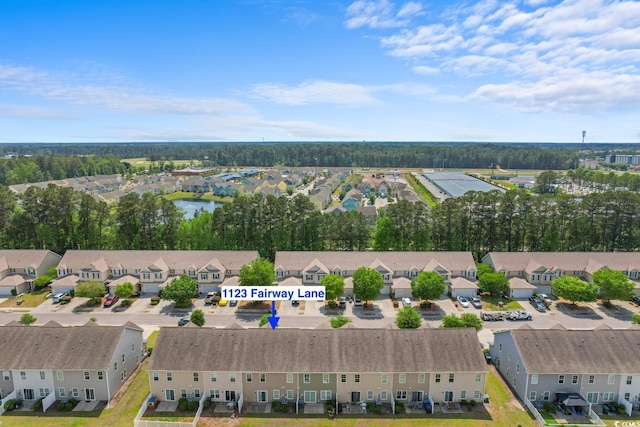 1123 Fairway Ln Unit 1123, Conway, SC 29526 - bird's eye view with a water view and a residential view