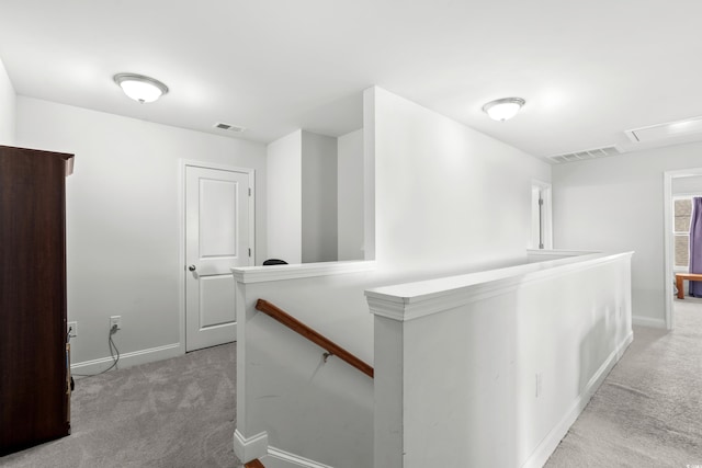 4246 Livorn Loop, Myrtle Beach, SC 29579 - corridor with carpet flooring, baseboards, an upstairs landing, and visible vents