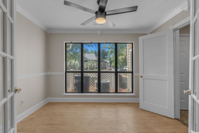 900 Courtyard Dr Unit K7, Myrtle Beach, SC 29577 - interior space with crown molding, baseboards, and light wood-type flooring