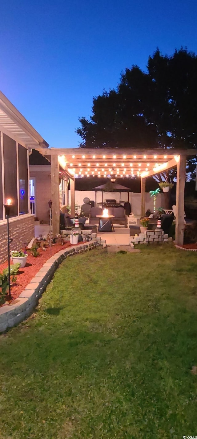 1717 Perdiz Covey Ct, Myrtle Beach, SC 29588 - view of green lawn featuring a patio area
