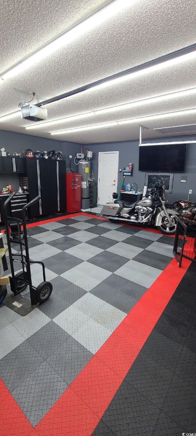 1717 Perdiz Covey Ct, Myrtle Beach, SC 29588 - garage featuring a garage door opener and electric water heater