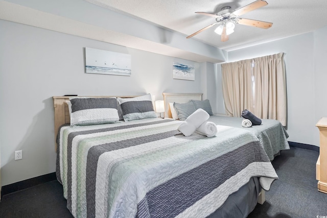 205 74th Ave N Unit 1104, Myrtle Beach, SC 29572 - carpeted bedroom with baseboards and a ceiling fan