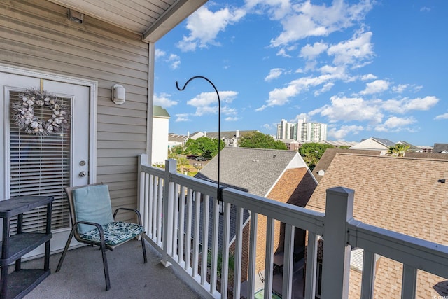 view of balcony