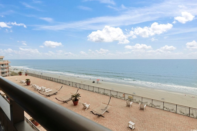water view featuring nearby beach