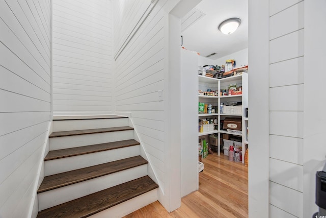 pantry with visible vents