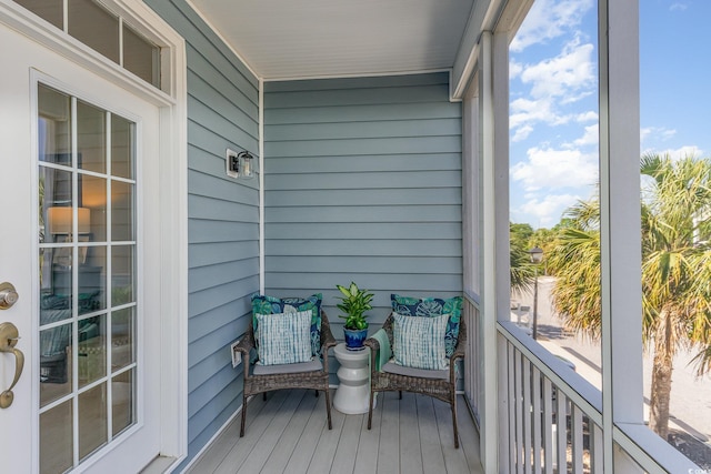 view of balcony