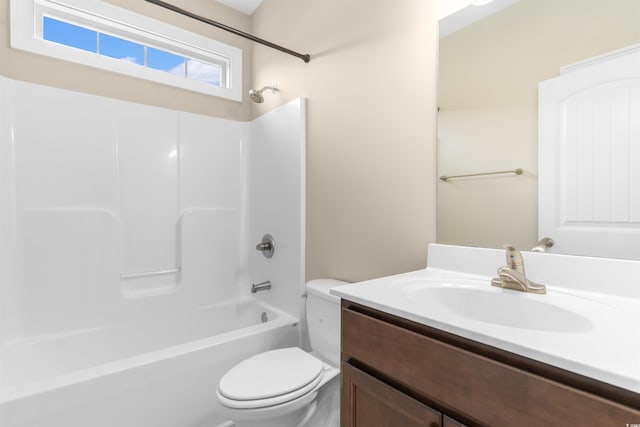 4067 Ridgewood Dr, Conway, SC 29526 - bathroom featuring toilet, vanity, and shower / washtub combination