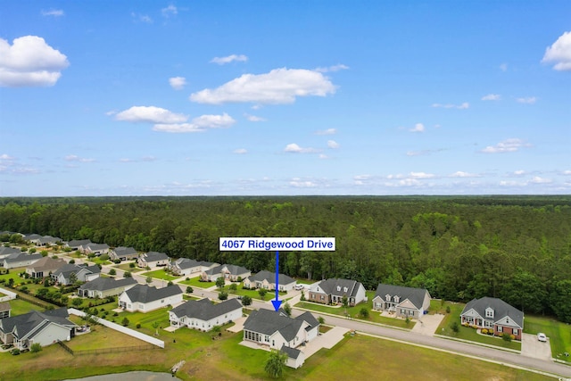 4067 Ridgewood Dr, Conway, SC 29526 - aerial view of residential area featuring a forest