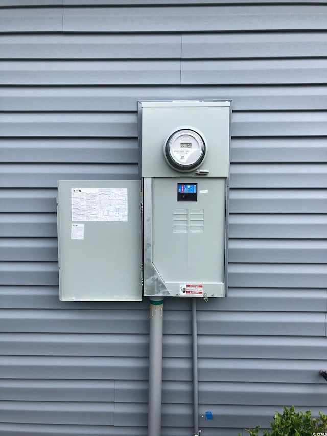 exterior view of electric meter