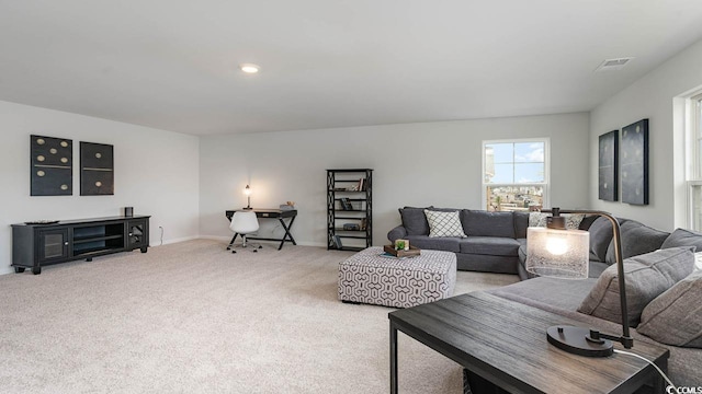 733 Choctaw Dr, Conway, SC 29526 - living area featuring light colored carpet and baseboards