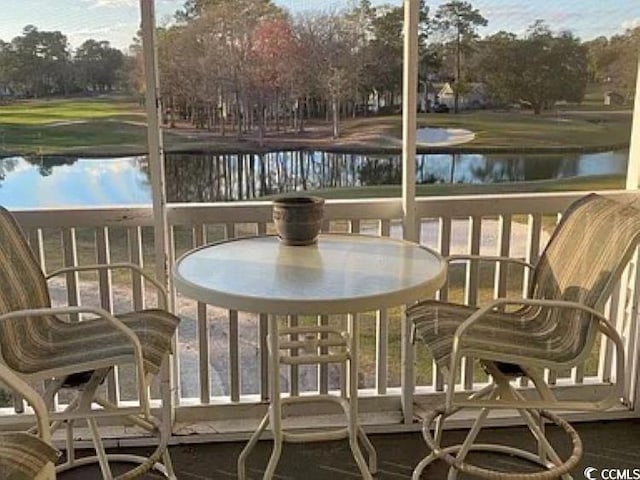 4429 Turtle Ln Unit 3A, Little River, SC 29566 - sunroom / solarium featuring a water view