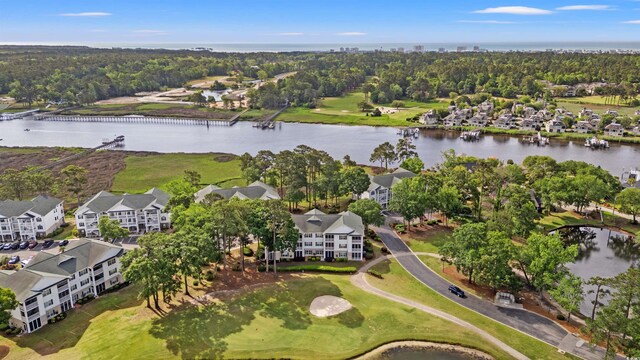 4429 Turtle Ln Unit 3A, Little River, SC 29566 - birds eye view of property with a water view and golf course view
