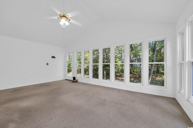6612 Wintergreen Pt, Myrtle Beach, SC 29588 - unfurnished sunroom with vaulted ceiling