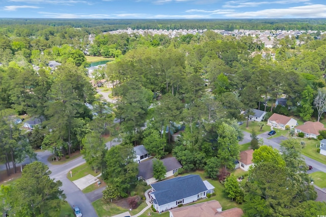 6612 Wintergreen Pt, Myrtle Beach, SC 29588 - aerial view featuring a water view, a residential view, and a wooded view