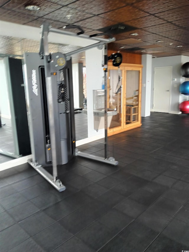 2207 S Ocean Blvd Unit 1407, Myrtle Beach, SC 29577 - gym with baseboards