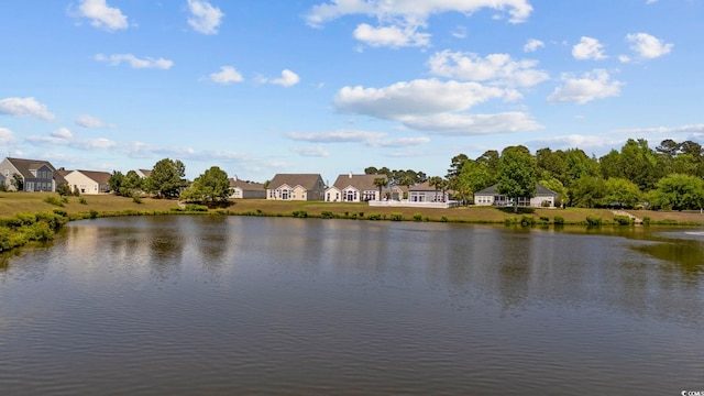 water view featuring a residential view