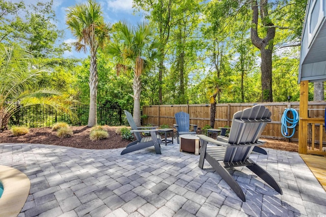 1203 Crooked Oak Dr, Pawleys Island, SC 29585 - view of patio / terrace featuring fence