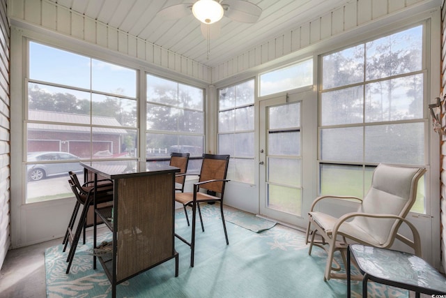 103 Teal Ct, Myrtle Beach, SC 29588 - sunroom with ceiling fan and carpet floors