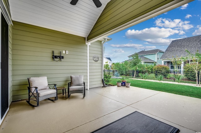 1286 Culbertson Ave, Myrtle Beach, SC 29577 - view of patio / terrace with a ceiling fan