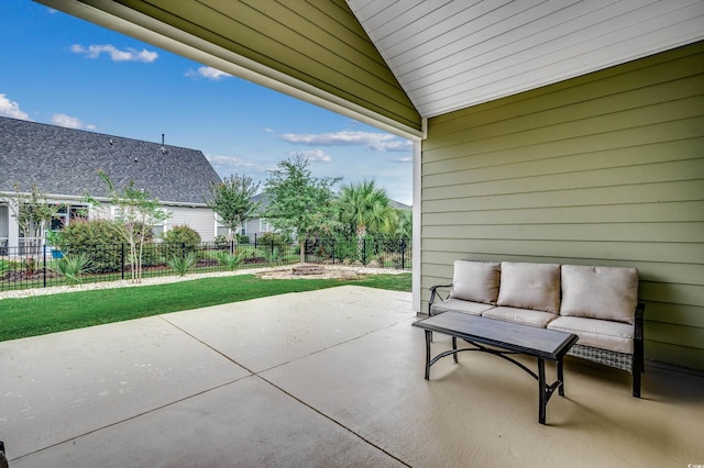 1286 Culbertson Ave, Myrtle Beach, SC 29577 - view of patio / terrace with an outdoor hangout area