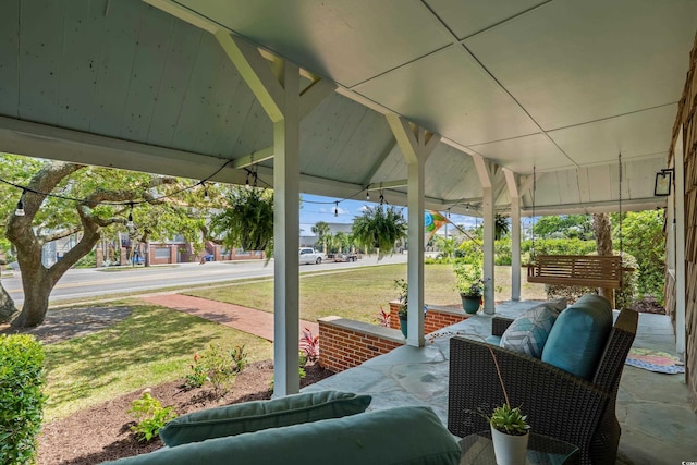 4003 N Ocean Blvd, Myrtle Beach, SC 29577 - view of patio / terrace featuring covered porch