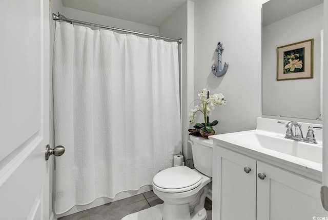 528 Courtridge Loop, Conway, SC 29526 - full bath featuring toilet, tile patterned flooring, vanity, and a shower with curtain