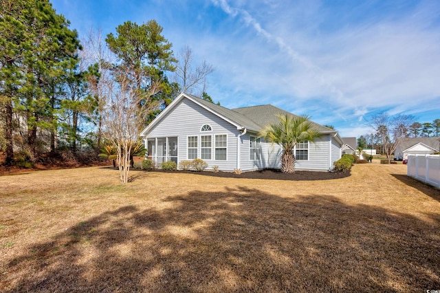 229 Duchess Ct, Myrtle Beach, SC 29588 - back of property with a sunroom