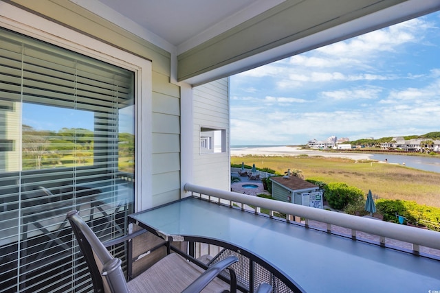 9400 Shore Dr Unit 206, Myrtle Beach, SC 29572 - balcony with a water view