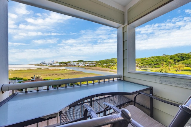9400 Shore Dr Unit 206, Myrtle Beach, SC 29572 - balcony featuring a water view