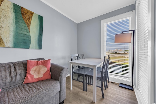 9400 Shore Dr Unit 206, Myrtle Beach, SC 29572 - dining space featuring wood finished floors