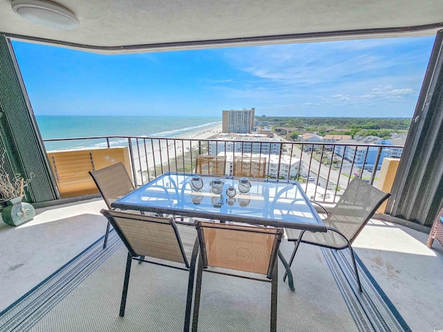 9650 Shore Dr Unit 1203, Myrtle Beach, SC 29572 - balcony featuring a water view