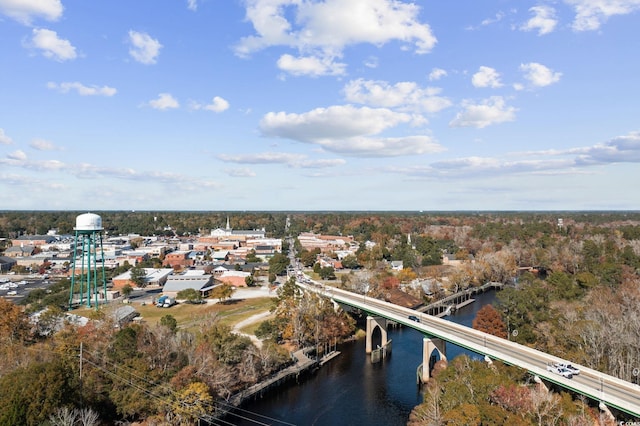 1720 Horry St, Conway, SC 29526 - drone / aerial view of a notable bridge and a large body of water