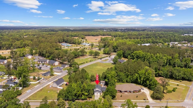 1720 Horry St, Conway, SC 29526 - aerial overview of property's location with a forest