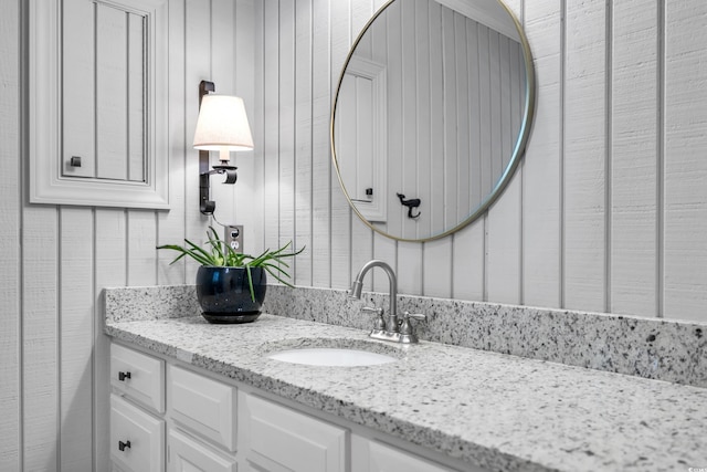 bathroom featuring vanity