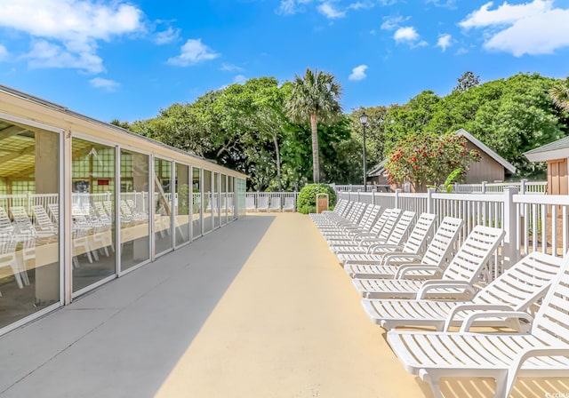 6001-8026 S Kings Hwy, Myrtle Beach, SC 29575 - view of patio with fence