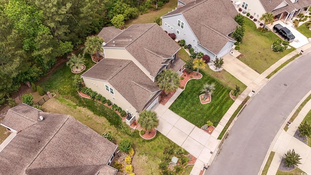 aerial perspective of suburban area